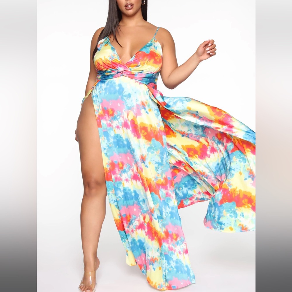 Fashion Nova tie due maxi dress - XL